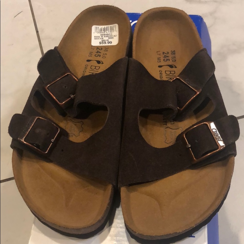 Birko Birkenstock Brown sandals size 8